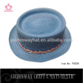 paper straw panama hats blue top hats